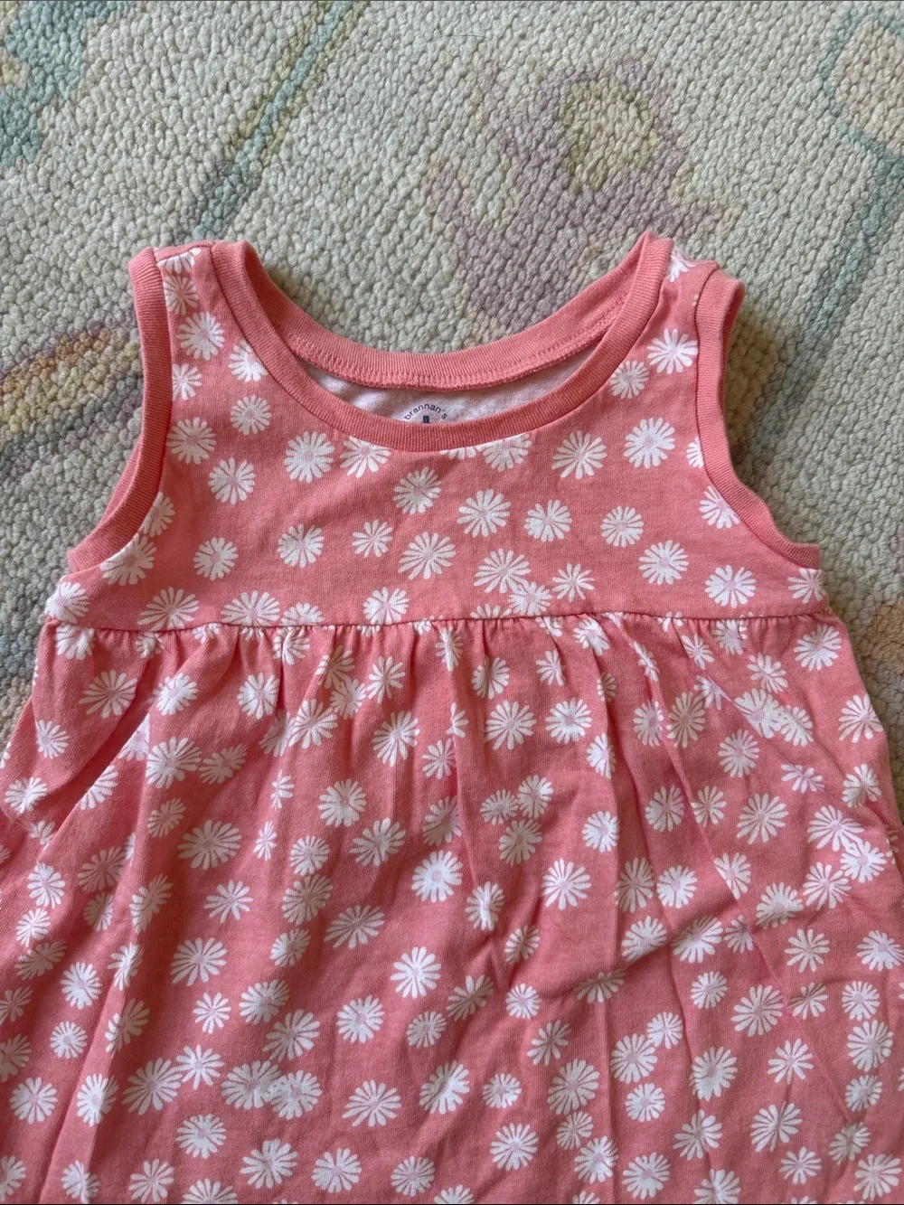 GAP Girls' Pink Daisy Tank & White Butterfly Print Tank Set